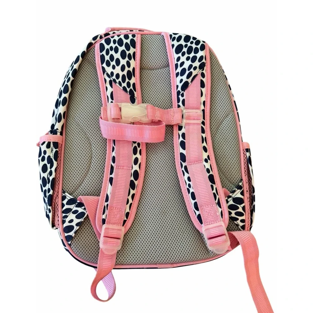 Pottery Barn Kids Small Backpack Mackenzie Blue Pink Dalmatian Dot Book Bag